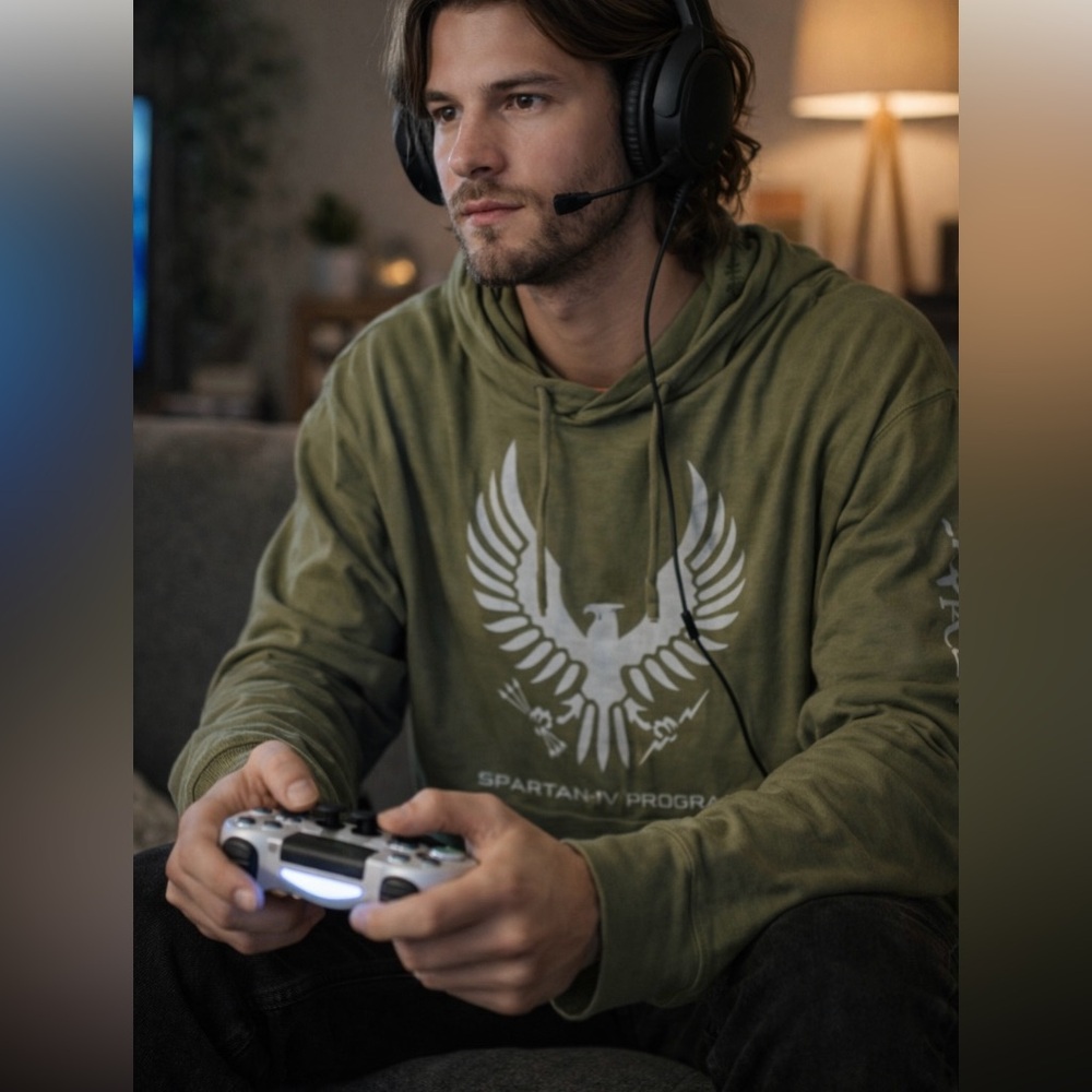 Halo Gaming Distressed Grunge Punk Shirt